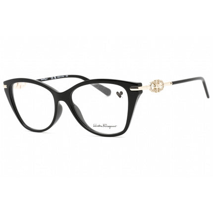 Salvatore Ferragamo Women's Eyeglasses - Black Plastic Cat Eye Frame | SF2937R 001 ,