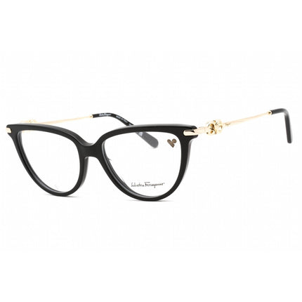 Salvatore Ferragamo Women's Eyeglasses - Black Plastic Cat Eye Frame | SF2946 001 ,
