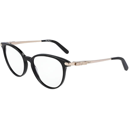 Salvatore Ferragamo Women's Eyeglasses - Black Plastic Full Rim Cat Eye | SF2862 001 ,
