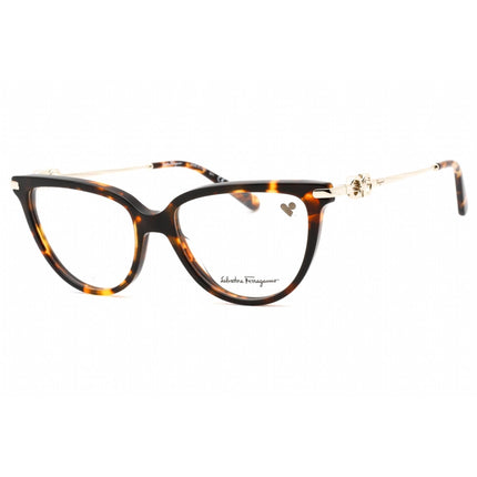 Salvatore Ferragamo Women's Eyeglasses - Dark Tortoise Full Rim Cat Eye | SF2946 219 ,