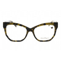 Salvatore Ferragamo Women's Eyeglasses - Green Tortoise Cat Eye Frame | SF2936 340 ,