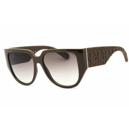 Salvatore Ferragamo Women's Sunglasses - Dark Khaki Frame Grey Lens | SF1088SE 324 ,