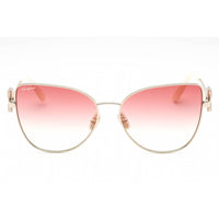 Salvatore Ferragamo Women's Sunglasses - Gold Metal Cat Eye Shape Frame | SF296SR 719 ,