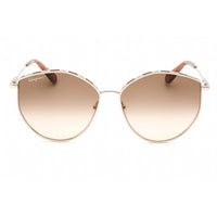 Salvatore Ferragamo Women's Sunglasses - Gold/Caramel Full Rim Frame | SF264S 796 ,
