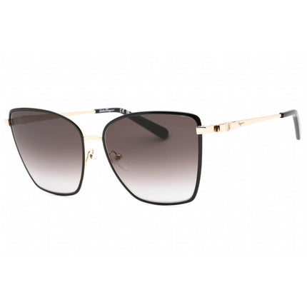 Salvatore Ferragamo Women's Sunglasses - Rose Gold/Black Metal Cat Eye | SF279S 786 ,