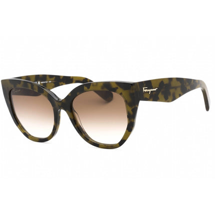 Salvatore Ferragamo Women's Sunglasses - Tortoise Green Cat Eye Frame | SF1061S 246 ,