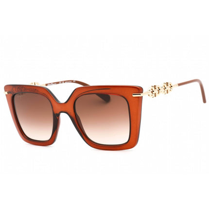 Salvatore Ferragamo Women's Sunglasses - Transparent Brown Acetate Frame | SF1041S 232 ,