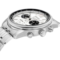 Seiko Men's Chronograph Watch - Dress White Dial Silver Tone Bracelet | SSB425P1 ,
