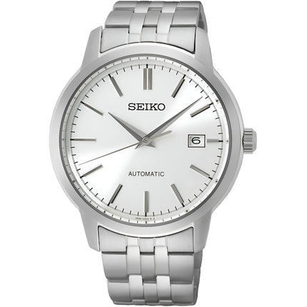 Seiko Men's Watch - Essentials Automatic Silver Tone Dial Steel Bracelet | SRPH85 ,