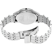 Seiko Men's Watch - Essentials Ivory Dial Silver Stainless Steel Bracelet | SRK047 ,