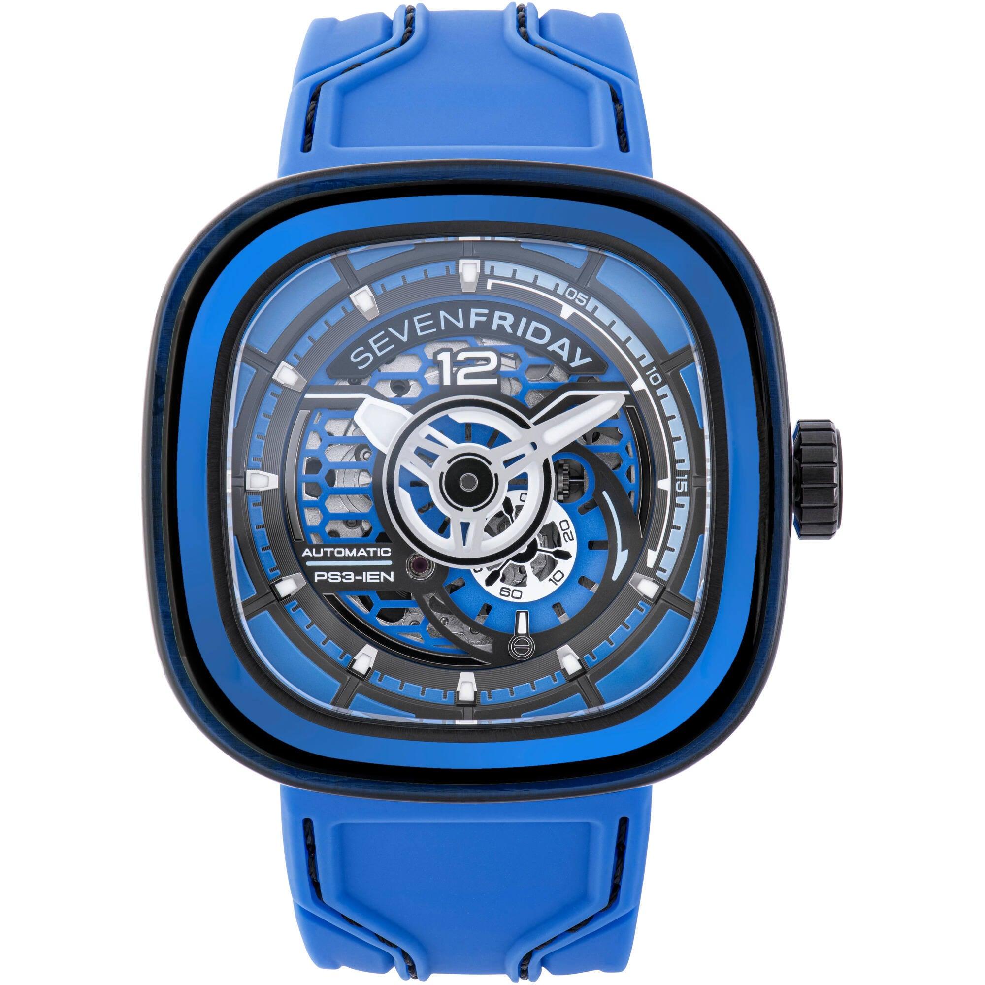Sevenfriday Ps3 04 Men s PS Series CCB Automatic Blue Strap Watch Size One Size