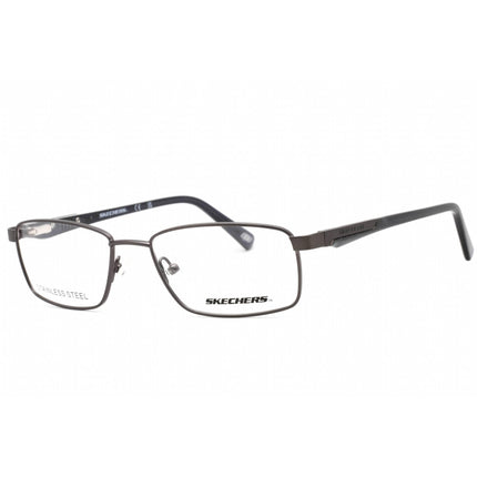 Skechers Men's Eyeglasses - Matte Gunmetal Metal Rectangular Frame | SE3232 009 ,