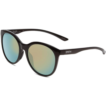 Smith Unisex Sunglasses - Black Full Rim Frame Green Mirror Lens | BAYSIDE 0807/QG ,