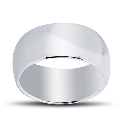 Sterling Silver 10mm Band Ring - R-10 ,