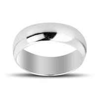 Sterling Silver 7mm Band Ring - R-07 ,