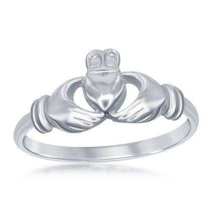 Sterling Silver Claddagh Ring - W-1800 ,