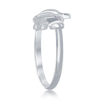 Sterling Silver Claddagh Ring - W-1800 ,