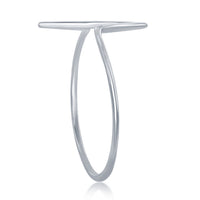 Sterling Silver Heartbeat Ring - W-1338 ,