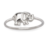 Sterling Silver Small Elephant Ring - W-1339 ,