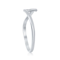 Sterling Silver Wave Design Ring - W-1949 ,