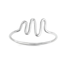 Sterling Silver Wave Ring - W-1616 ,