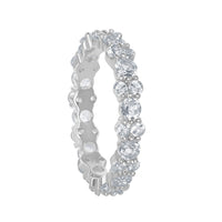 Sterling Silver 2.80cttw White Topaz Ring, 9 ,