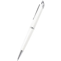 Swarovski Ballpoint Pen - Crystal Starlight White Barrel with Metal Clip | 5224375 ,