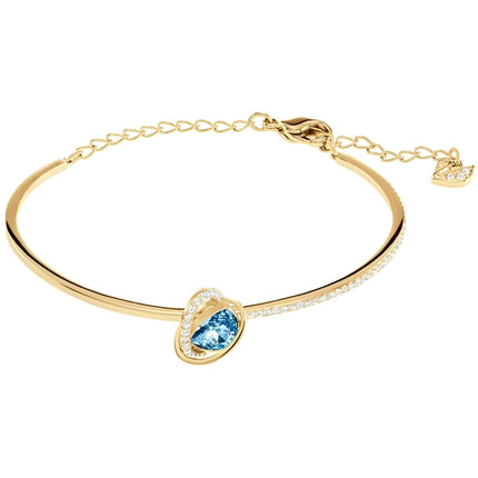 Swarovski Women's Bangle Bracelet - Outstanding Blue Stone and Crystals | 5455032 ,