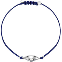 Swarovski Women's Bracelet - Power Blue Evil Eye Fabric Cord | 5551804 ,