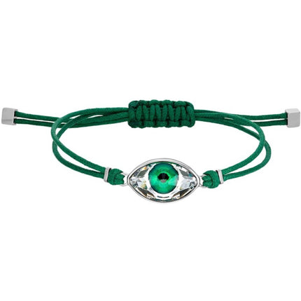 Swarovski Women's Bracelet - Power Green Evil Eye Adjustable Cord | 5551805 ,