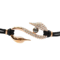 Swarovski Women's Bracelet - Power Rose Gold Plated Hook Black Cord | 5533508 ,