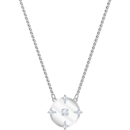 Swarovski Women's Necklace - North Rhodium Plated Crystals Glass Pendant | 5551796 ,