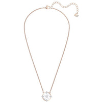 Swarovski Women's Necklace - North Rose Gold Round Glass and Crystals | 5551797 ,