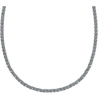 Swarovski Women's Necklace - Tennis Deluxe Black Crystals Rhodium Plated | 5517113 ,