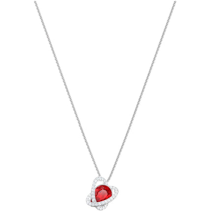 Swarovski Women's Pendant Necklace - Outstanding Red and Clear Crystals | 5455036 ,