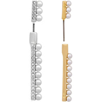 Swarovski Women's Pierced Earrings - Lisboa Mixed Plated Crystals and Pearls | 5368797 ,