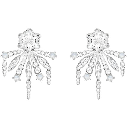 Swarovski Women's Pierced Earrings - Merry Flowers and Leaves Crystals | 5423691 ,