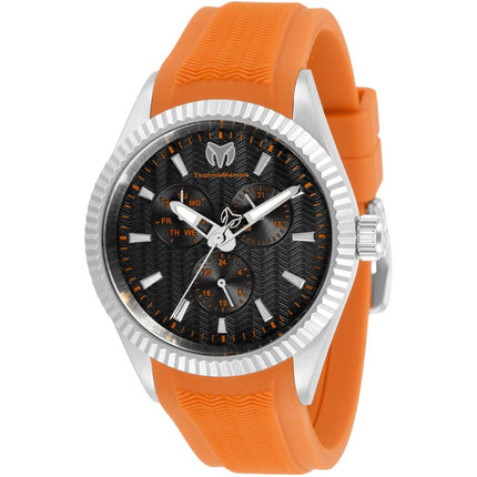Technomarine Men's Quartz Watch - Sea Dream Charcoal Dial Orange Strap | TM-719023 ,