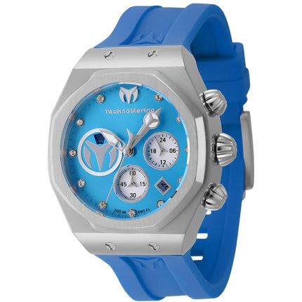 Technomarine Unisex Watch - Reef Sun Chronograph Sky Blue and Silver Dial | TM-523006 ,