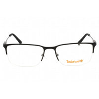 Timberland Men's Eyeglasses - Matte Black Full Rim Rectangular Frame | TB1758 002 ,
