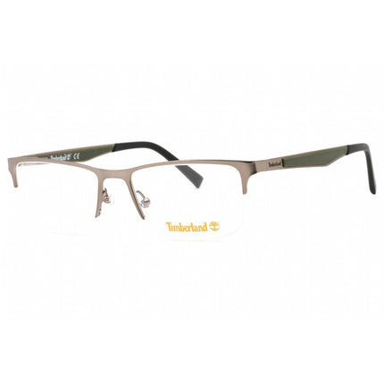 Timberland Men's Eyeglasses - Matte Gunmetal Metal Rectangular Frame | TB1709 009 ,