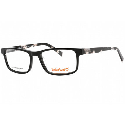 Timberland Men's Eyeglasses - Shiny Black Full Rim Rectangular Frame | TB1789-H 001 ,