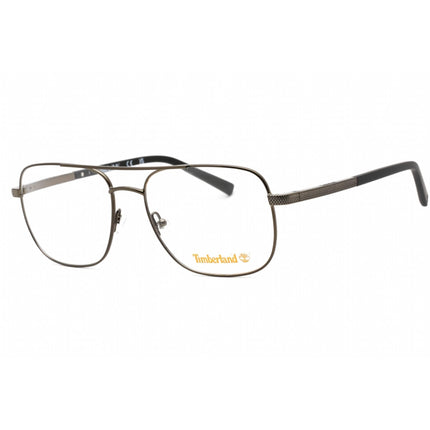 Timberland Men's Eyeglasses - Shiny Gunmetal Full Rim Aviator Shape Frame | TB1725 008 ,