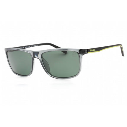 Timberland Men's Sunglasses - Green Lens Rectangular Shape Plastic Frame | TB9266 20R ,