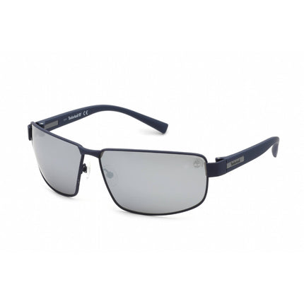 Timberland Men's Sunglasses - Navy/Grey Rectangular Metal Full Rim Frame | TB9238 91D ,