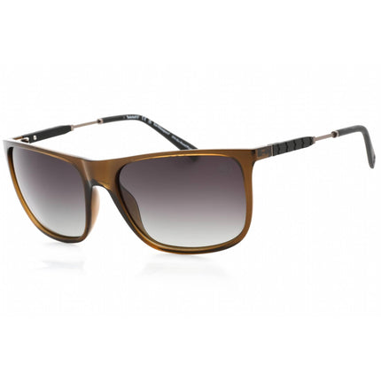 Timberland Men's Sunglasses - Shiny Crystal Green/Black Rubber Frame | TB9281 97D ,