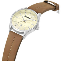 Timberland Men's Watch - Classic Beige Dial Tan Leather Strap Date | TDWGB9001003 ,