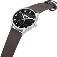 Timberland Men's Watch - Classic Black Dial Brown Leather Strap Quartz | TDWGA9003203 ,