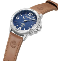 Timberland Men's Watch - Classic Blue Dial Brown Leather Strap Quartz | TDWGA9002202 ,