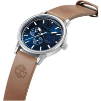 Timberland Men's Watch - Classic Blue Dial Tan Leather Strap Date | TDWGF9002303 ,